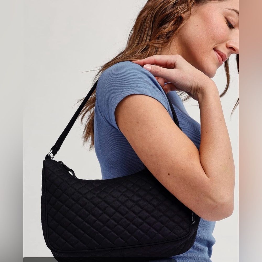 Vera Bradley Frannie Crescent, Black